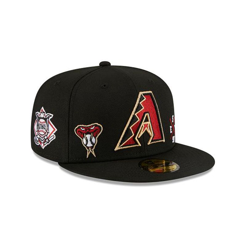 MLB Arizona Diamondbacks Multi 59Fifty Fitted (RDY5315) - Black New Era Caps